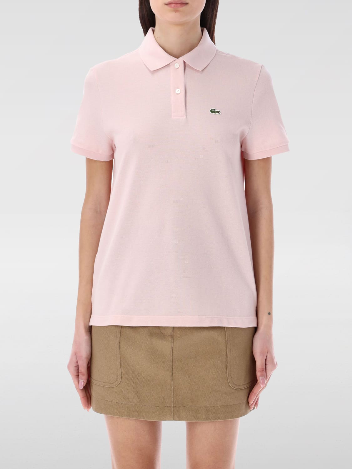 LACOSTE POLO SHIRT: T-shirt woman Lacoste, Pink - Img 1