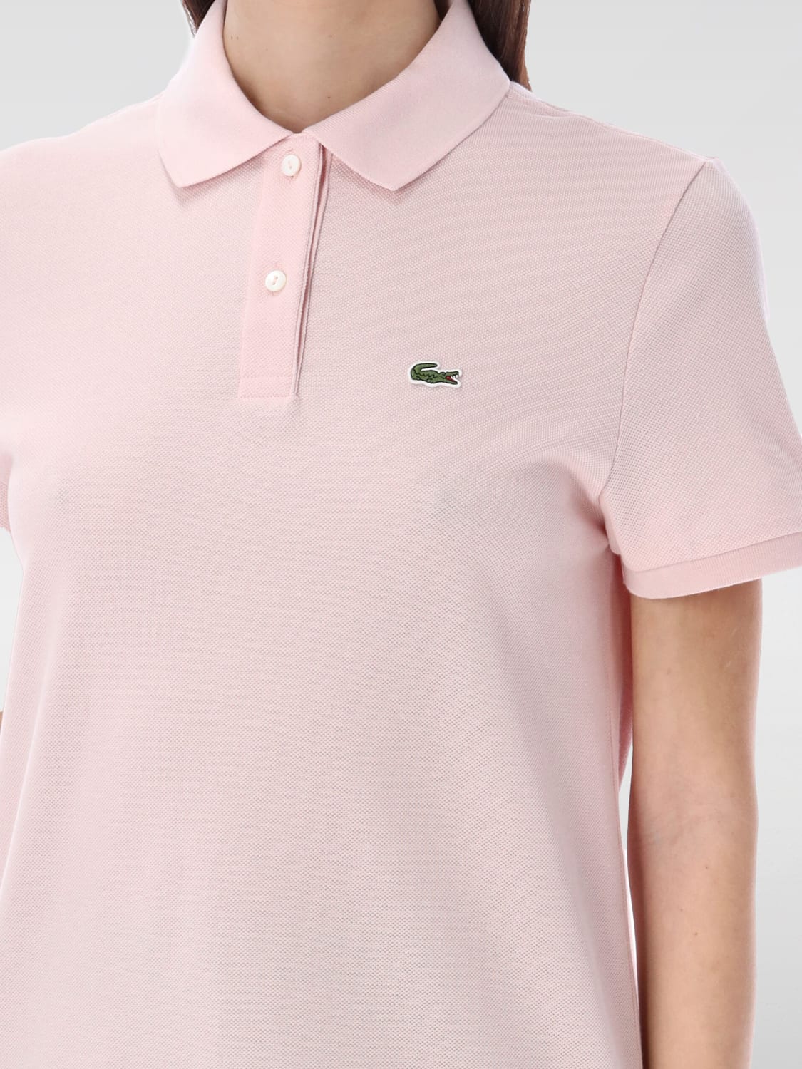 LACOSTE POLO SHIRT: T-shirt woman Lacoste, Pink - Img 3