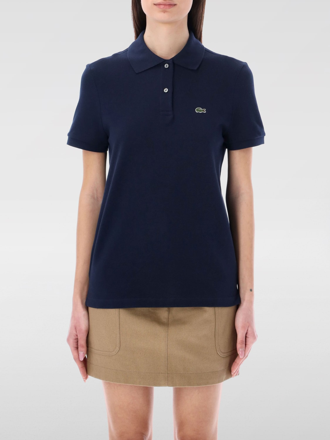 LACOSTE POLO SHIRT: T-shirt woman Lacoste, Navy - Img 1