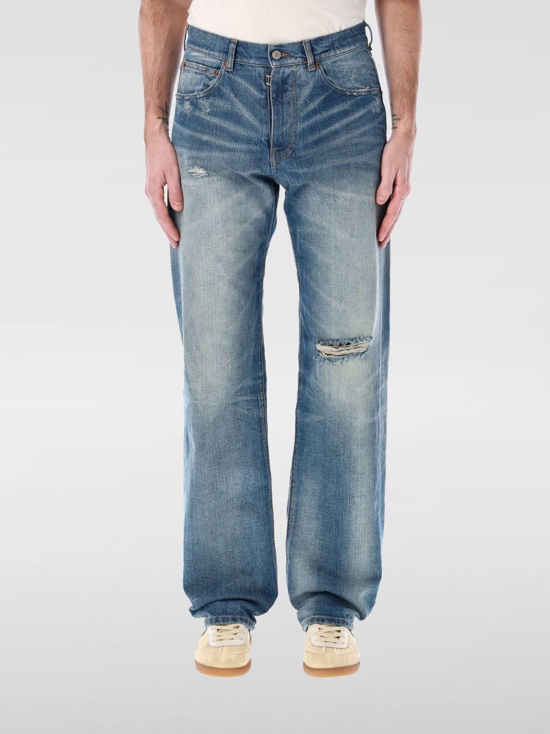 MM6 MAISON MARGIELA JEANS: Jeans MM6 Maison Margiela in denim , Blue - Img 1