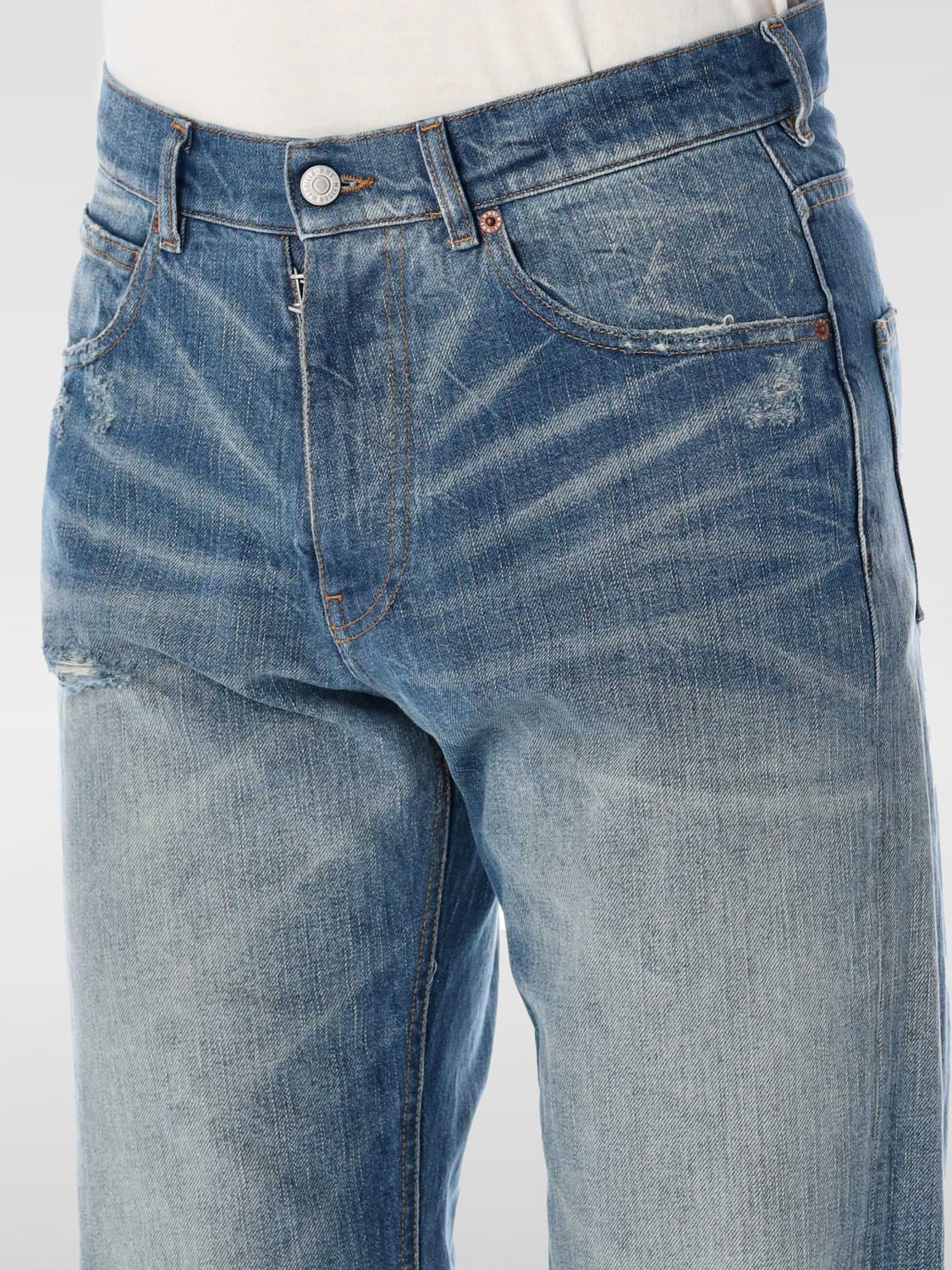 MM6 MAISON MARGIELA JEANS: Jeans MM6 Maison Margiela in denim , Blue - Img 3
