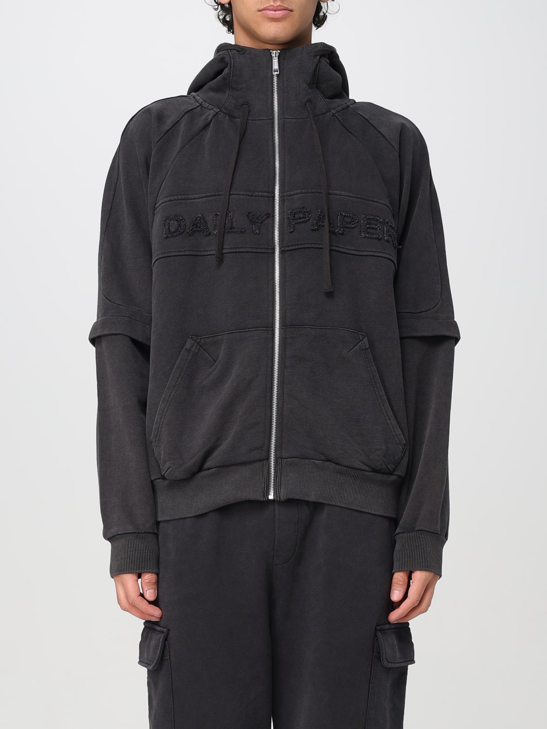 DAILY PAPER SWEATSHIRT: Sweatshirt men Daily Paper, Black - Img 1