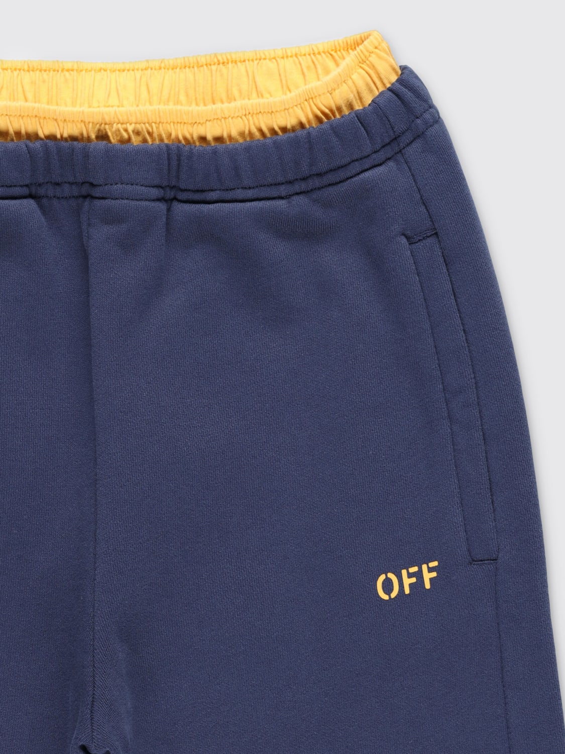 OFF-WHITE KIDS PANTS: Pants kids Off-white Kids, Blue - Img 3