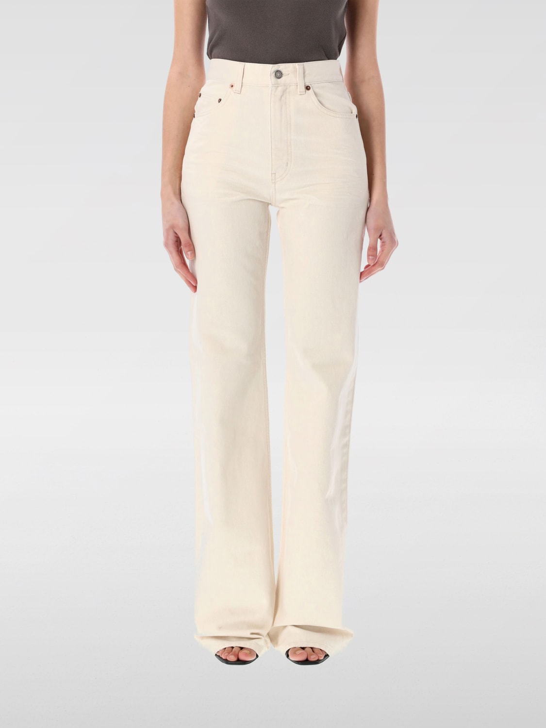 パンツ SAINT LAURENT Women Straight Pants 823599Y30UA White SAINT LAURENT: Jeans woman - White | Saint Laurent jeans