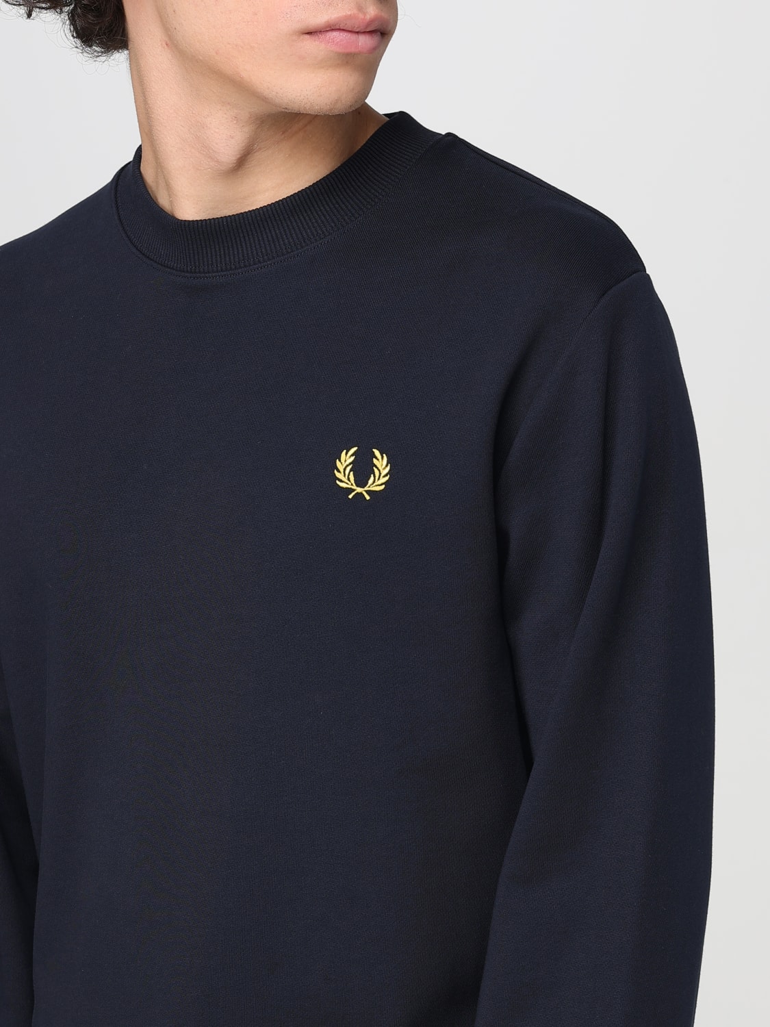 FRED PERRY SWEATSHIRT: Sweater men Fred Perry, Blue - Img 3