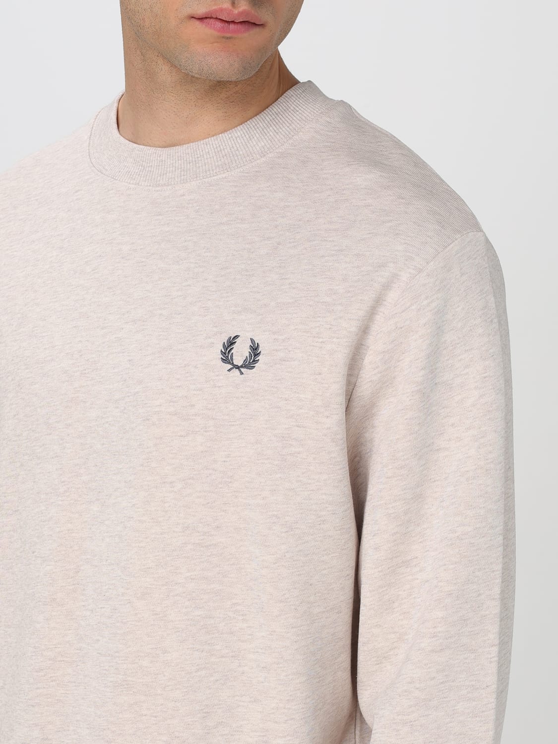 FRED PERRY SWEATSHIRT: Pullover herren Fred Perry, Beige - Img 3