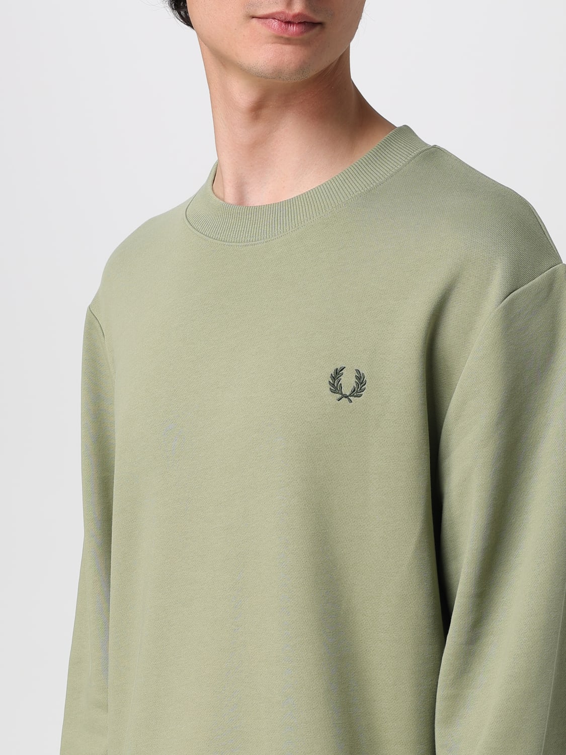 FRED PERRY SWEATSHIRT: Pullover herren Fred Perry, Moosgrün - Img 3