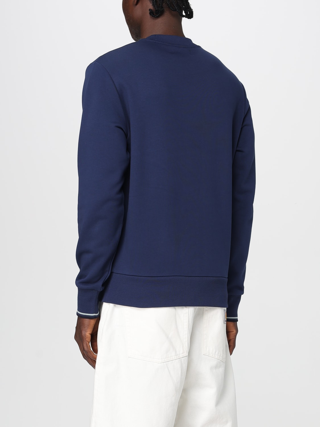 FRED PERRY SWEATSHIRT: Pullover herren Fred Perry, Blau 1 - Img 2