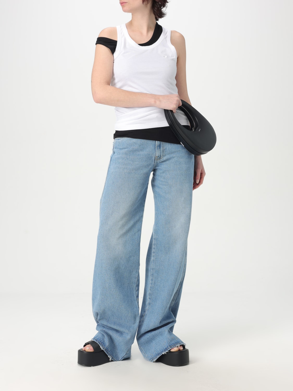 COPERNI TOP: Canotta basic Coperni in cotone stretch , Bianco - Img 2