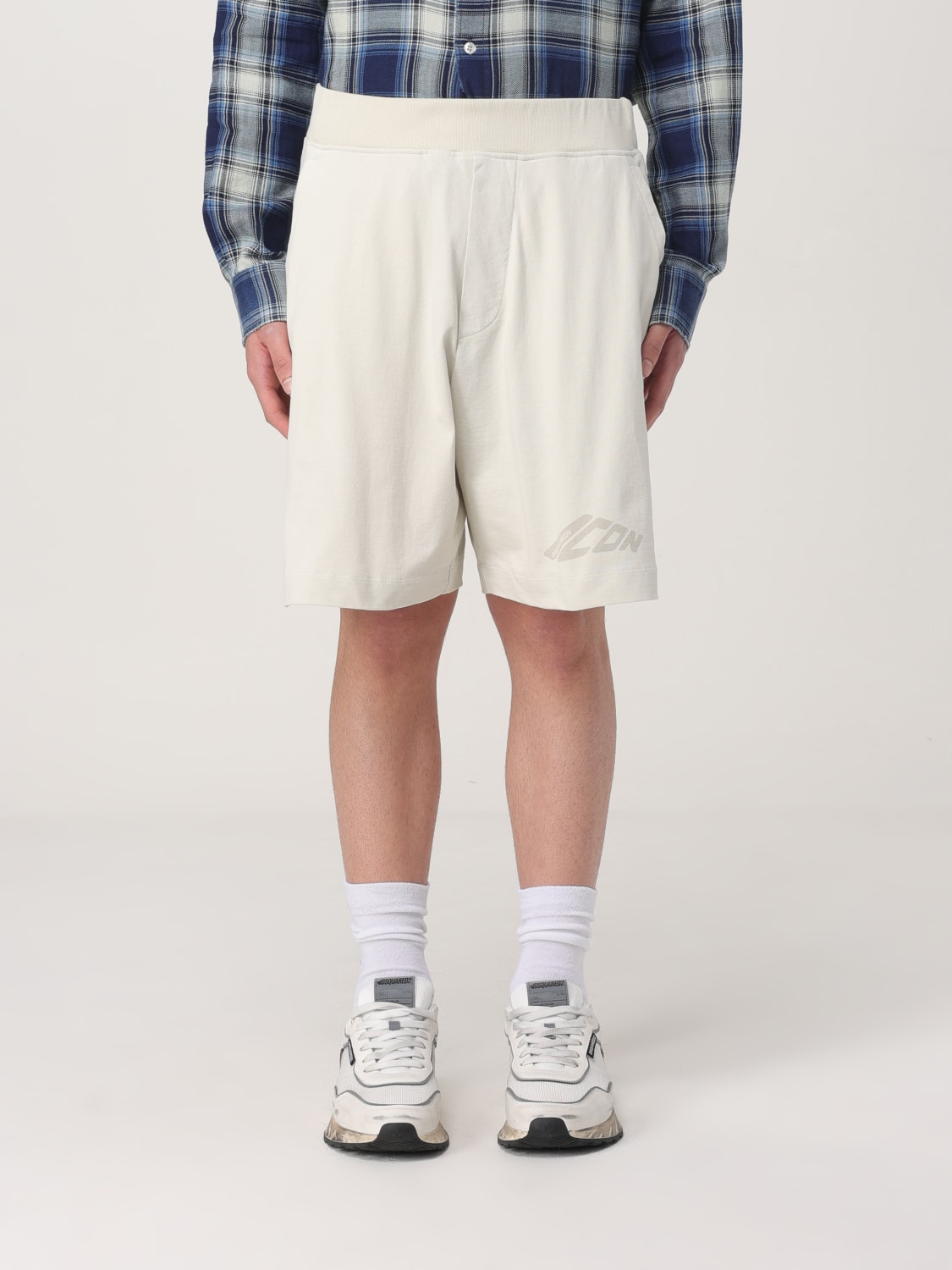 DSQUARED2 ШОРТЫ: Шорты Мужское Dsquared2, Бежевый - Img 1