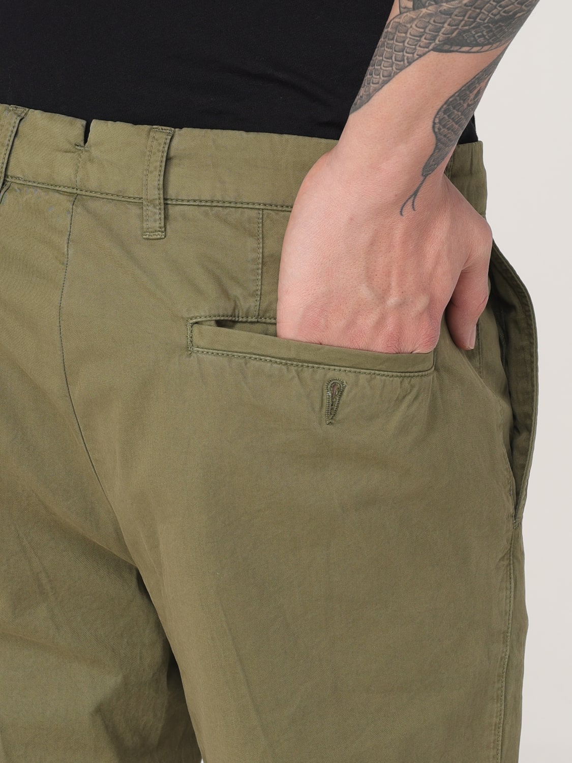 ASPESI PANTS: Pants men Aspesi, Green - Img 4