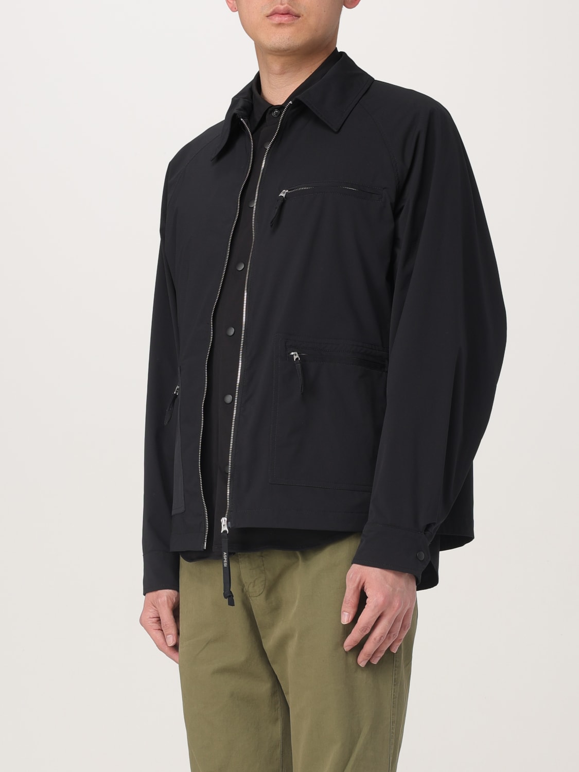 ASPESI JACKE: Jacke herren Aspesi, Schwarz - Img 4