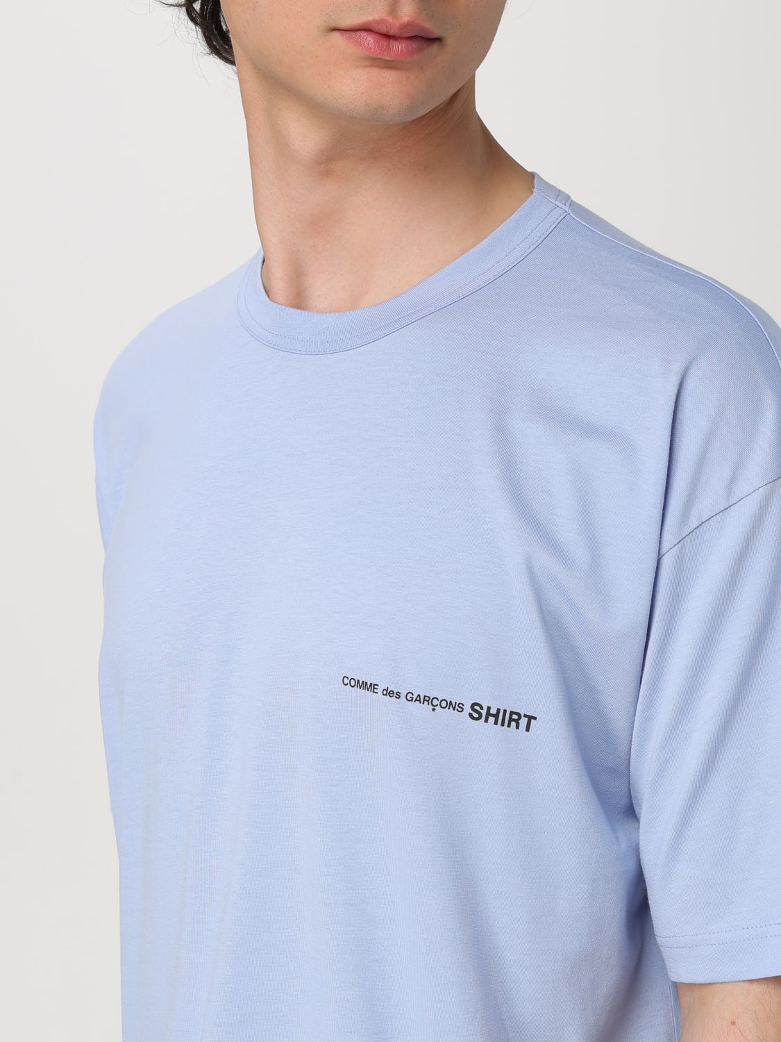 Tシャツ・カットソー COMME DES GARCONS Men T Shirts LFOT023S25 BLUE COMME DES GARCONS: T-shirt men - Blue | Comme Des Garcons t