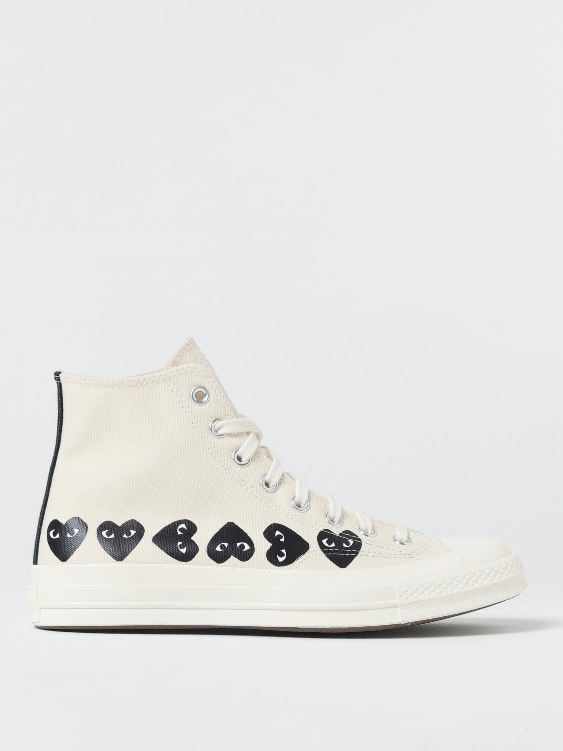 COMME DES GARÇONS PLAY X CONVERSE SNEAKERS: Shoes men Comme Des Garçons Play X Converse, White - Img 1