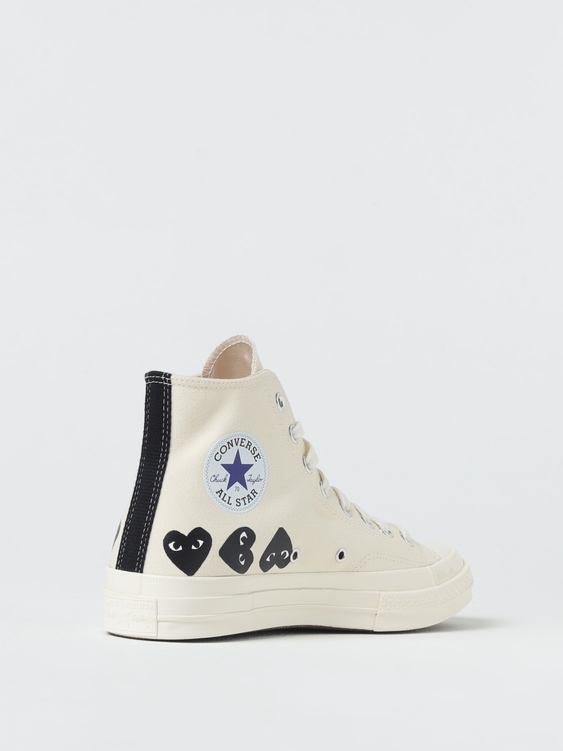 COMME DES GARÇONS PLAY X CONVERSE SNEAKERS: Shoes men Comme Des Garçons Play X Converse, White - Img 3