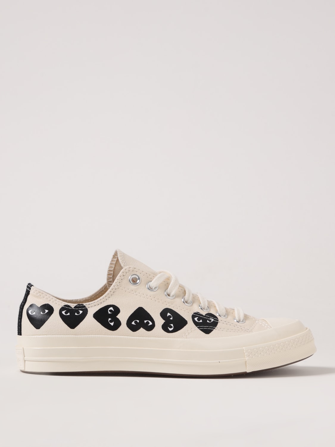 COMME DES GARÇONS PLAY X CONVERSE SNEAKERS: Shoes men Comme Des Garçons Play X Converse, White - Img 1