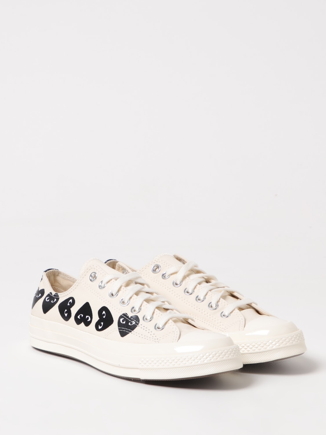 COMME DES GARÇONS PLAY X CONVERSE SNEAKERS: Shoes men Comme Des Garçons Play X Converse, White - Img 2