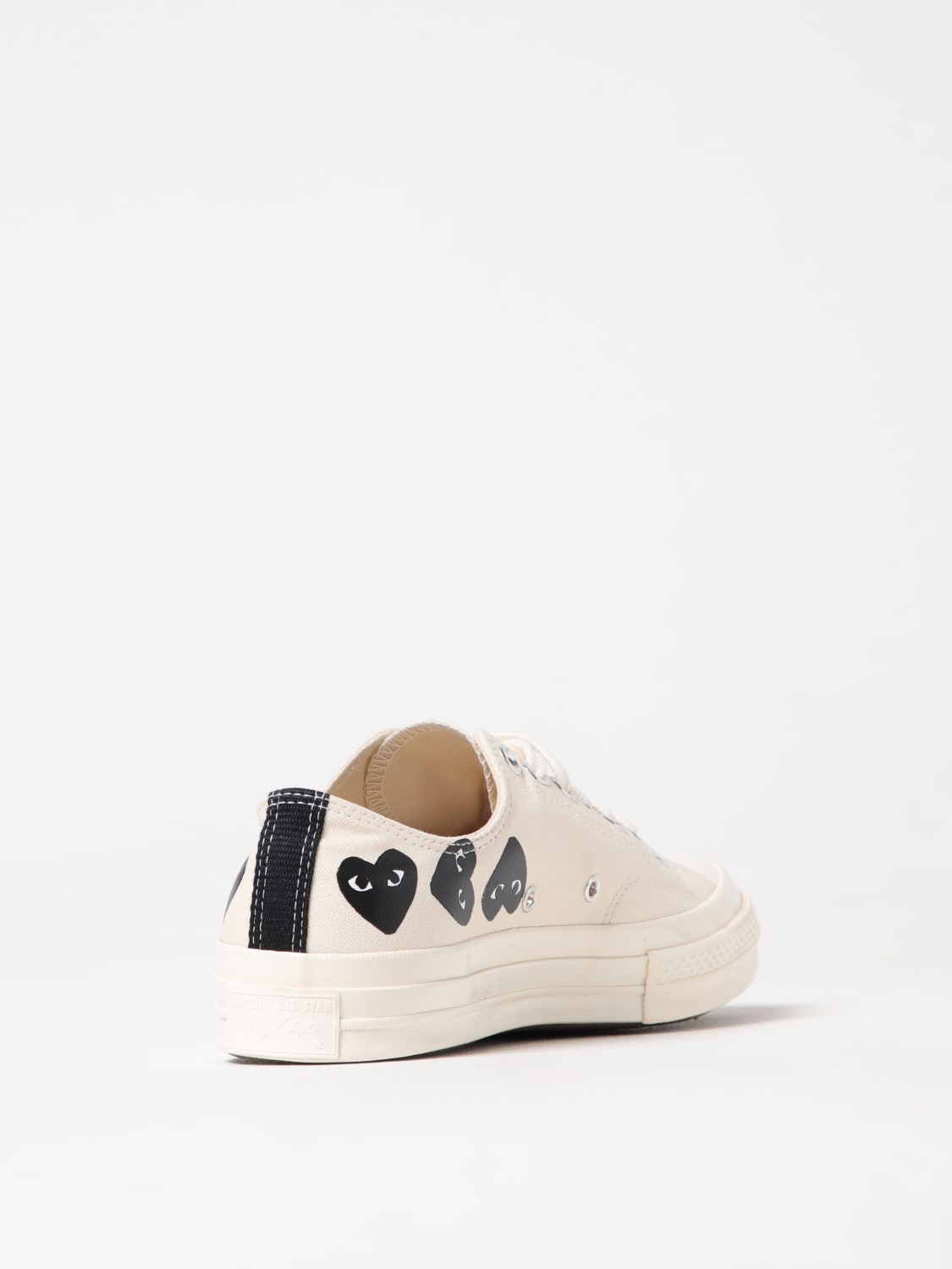 COMME DES GARÇONS PLAY X CONVERSE SNEAKERS: Shoes men Comme Des Garçons Play X Converse, White - Img 3
