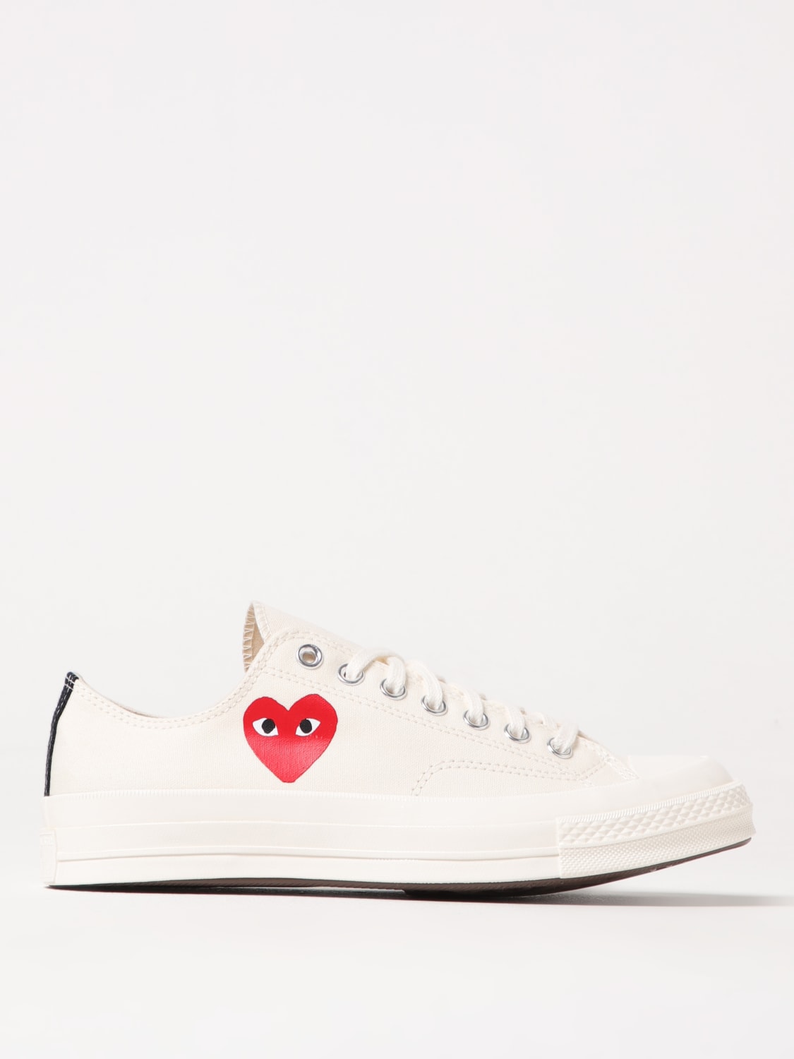 COMME DES GARÇONS PLAY X CONVERSE SNEAKERS: Shoes men Comme Des Garçons Play X Converse, White - Img 1