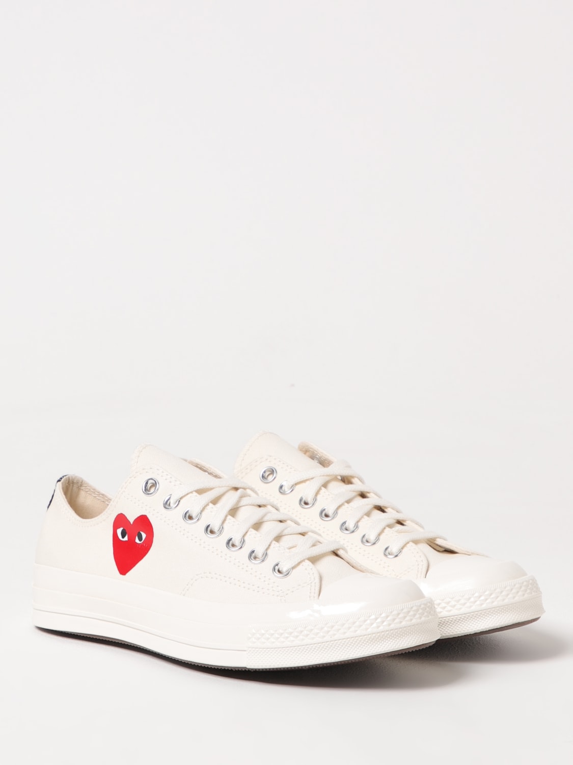COMME DES GARÇONS PLAY X CONVERSE SNEAKERS: Shoes men Comme Des Garçons Play X Converse, White - Img 2