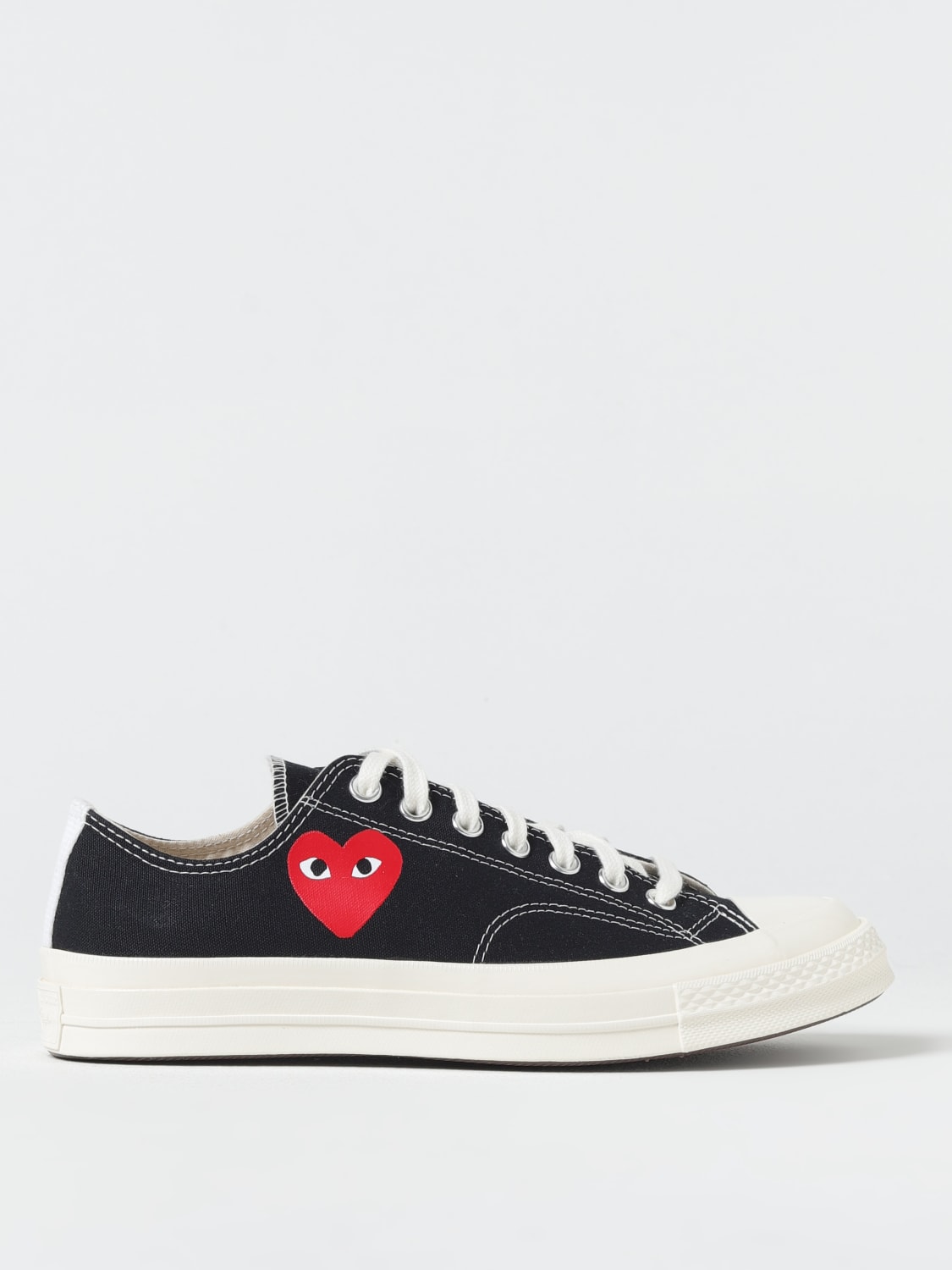 COMME DES GARÇONS PLAY X CONVERSE SNEAKERS: Shoes men Comme Des Garçons Play X Converse, Black - Img 1