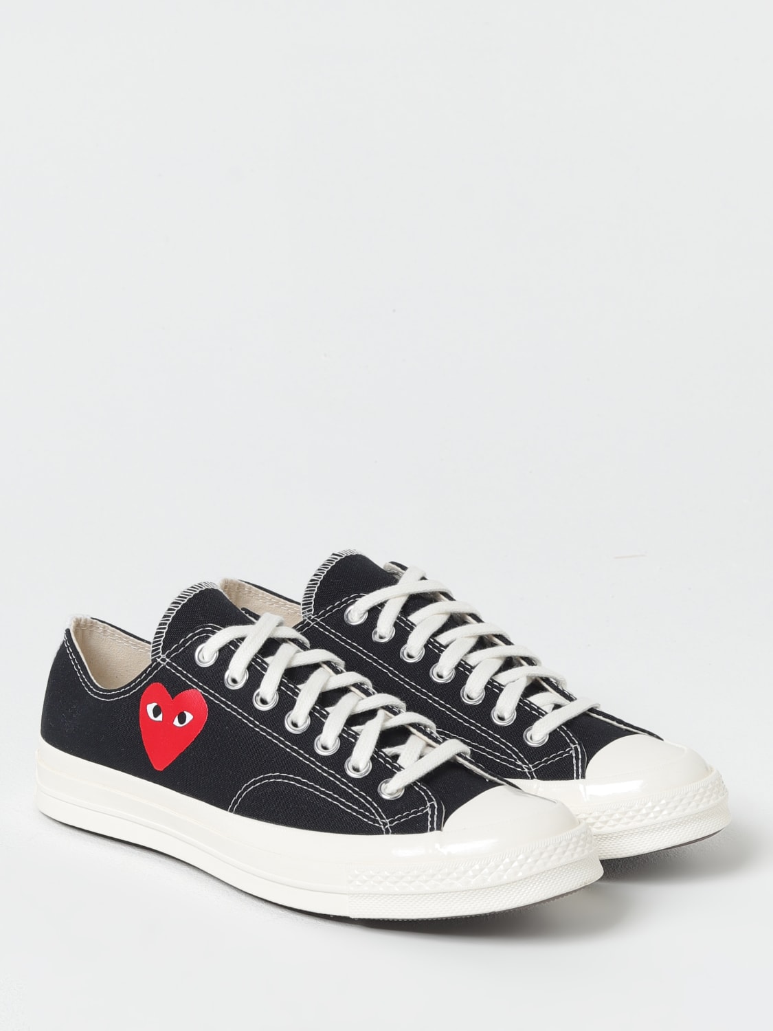 COMME DES GARÇONS PLAY X CONVERSE SNEAKERS: Shoes men Comme Des Garçons Play X Converse, Black - Img 2