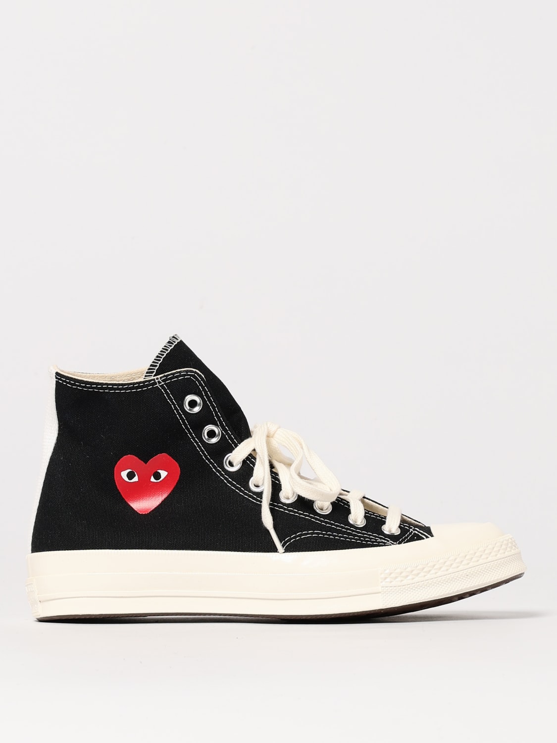COMME DES GARÇONS PLAY X CONVERSE SNEAKERS: Shoes men Comme Des Garçons Play X Converse, Black - Img 1