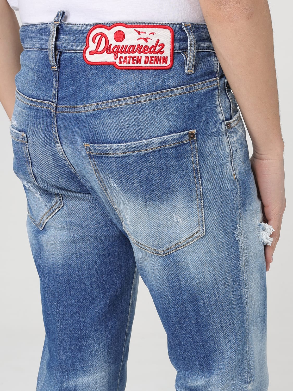 DSQUARED2 JEANS: Jeans men Dsquared2, Blue - Img 4