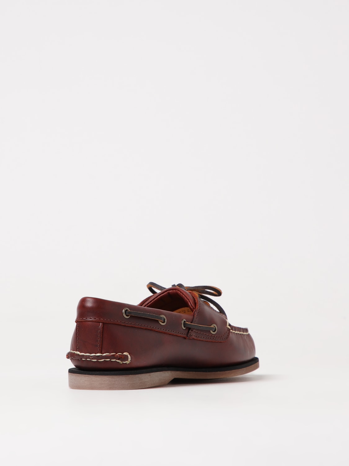 TIMBERLAND MOCASSINI: Mocassino Eye Boat Timberland in pelle , Marrone - Img 3