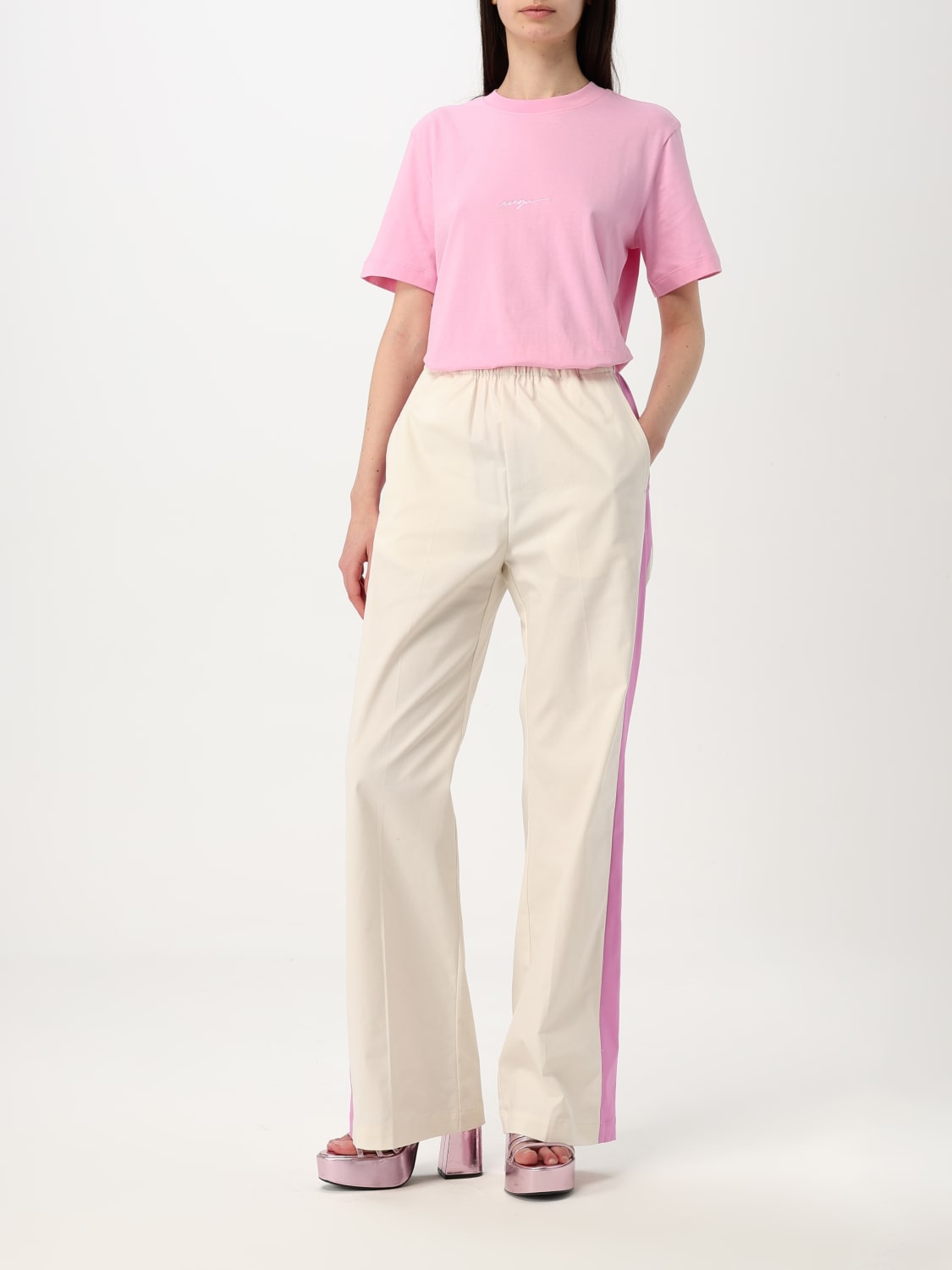 MSGM T-SHIRT: Polo femme MSGM, Rose - Img 2