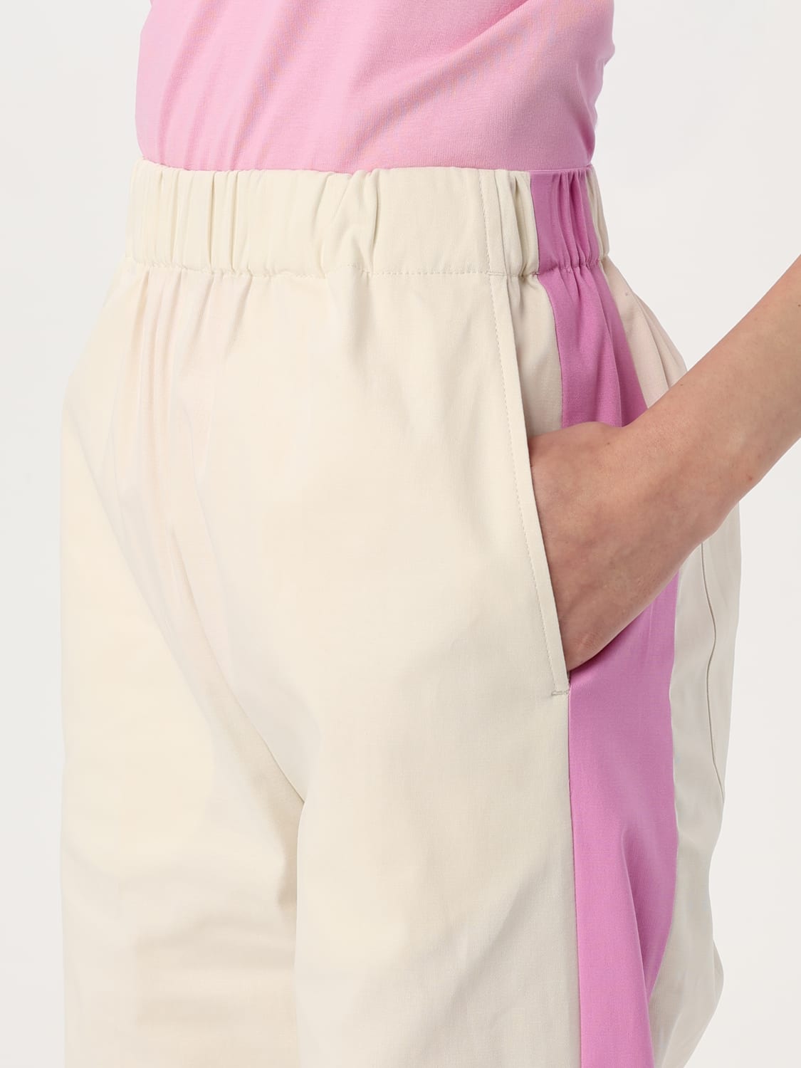 パンツ MSGM Woman Pants Beige 3841MDP11Y257126 02 MSGM: Pants woman - Beige | MSGM pants 3841MDP11Y257126