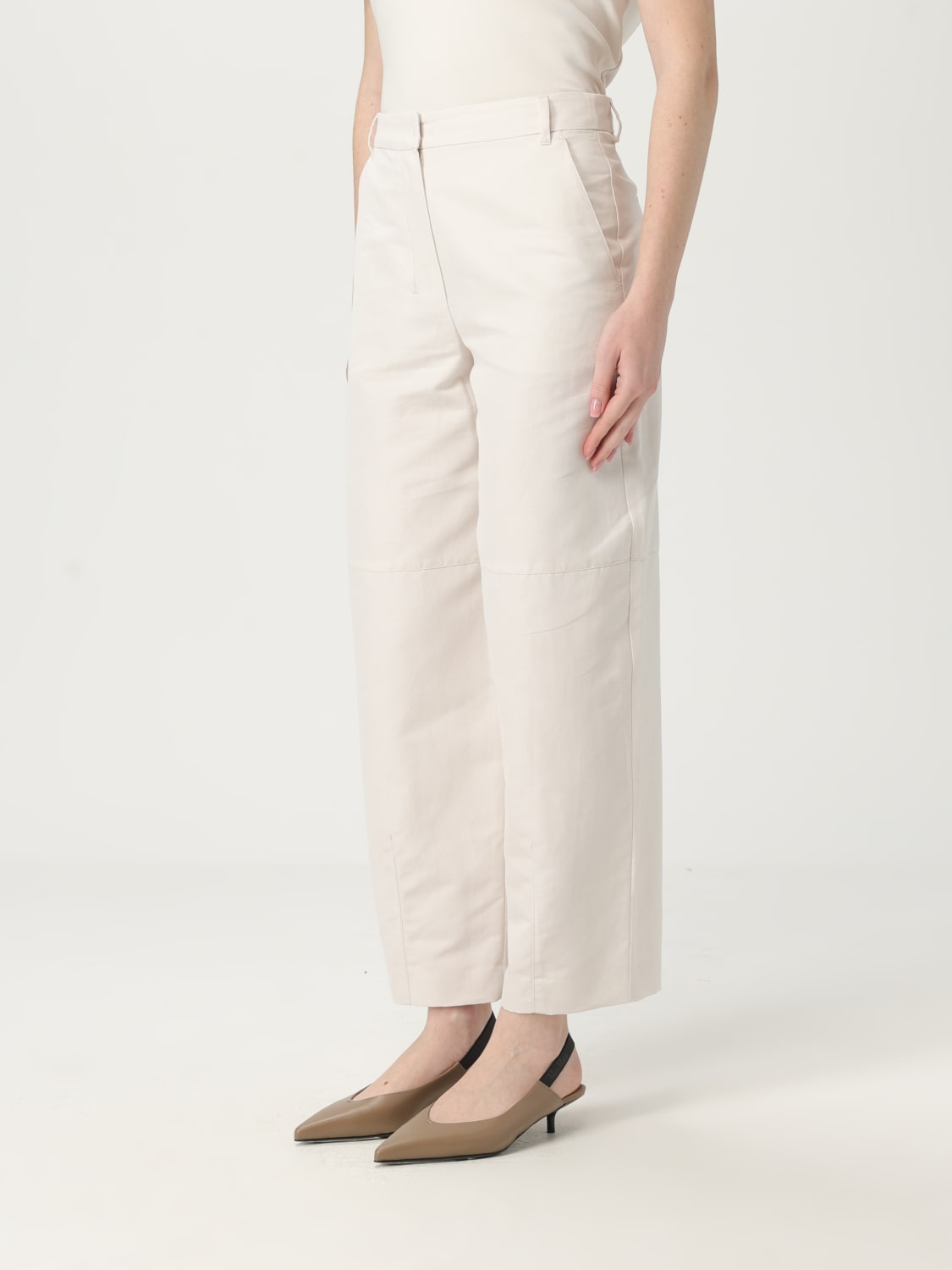 パンツ S MAX MARA Women Straight Pants 2519131163600 002 Beige MAX MARA: Pants woman - Beige | Max Mara pants 2511131063600