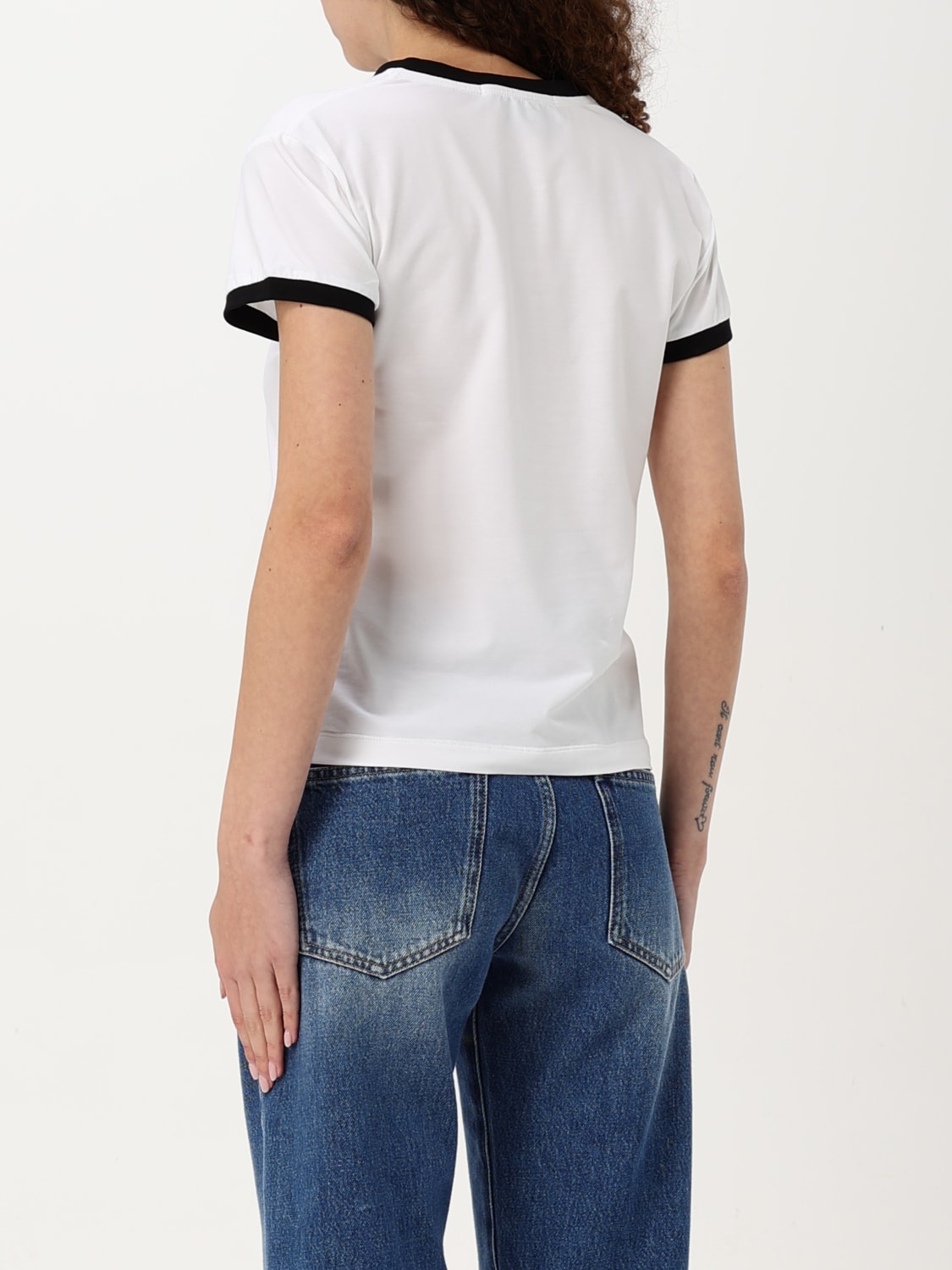 Tシャツ・カットソー MSGM Woman Polo Shirt White 3841MDM2082572790 2A MSGM: Polo shirt woman - White | MSGM t-shirt