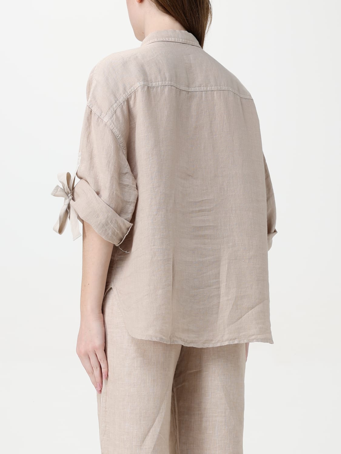 120% LINO CHEMISE: Chemise femme 120% Lino, Sable - Img 3