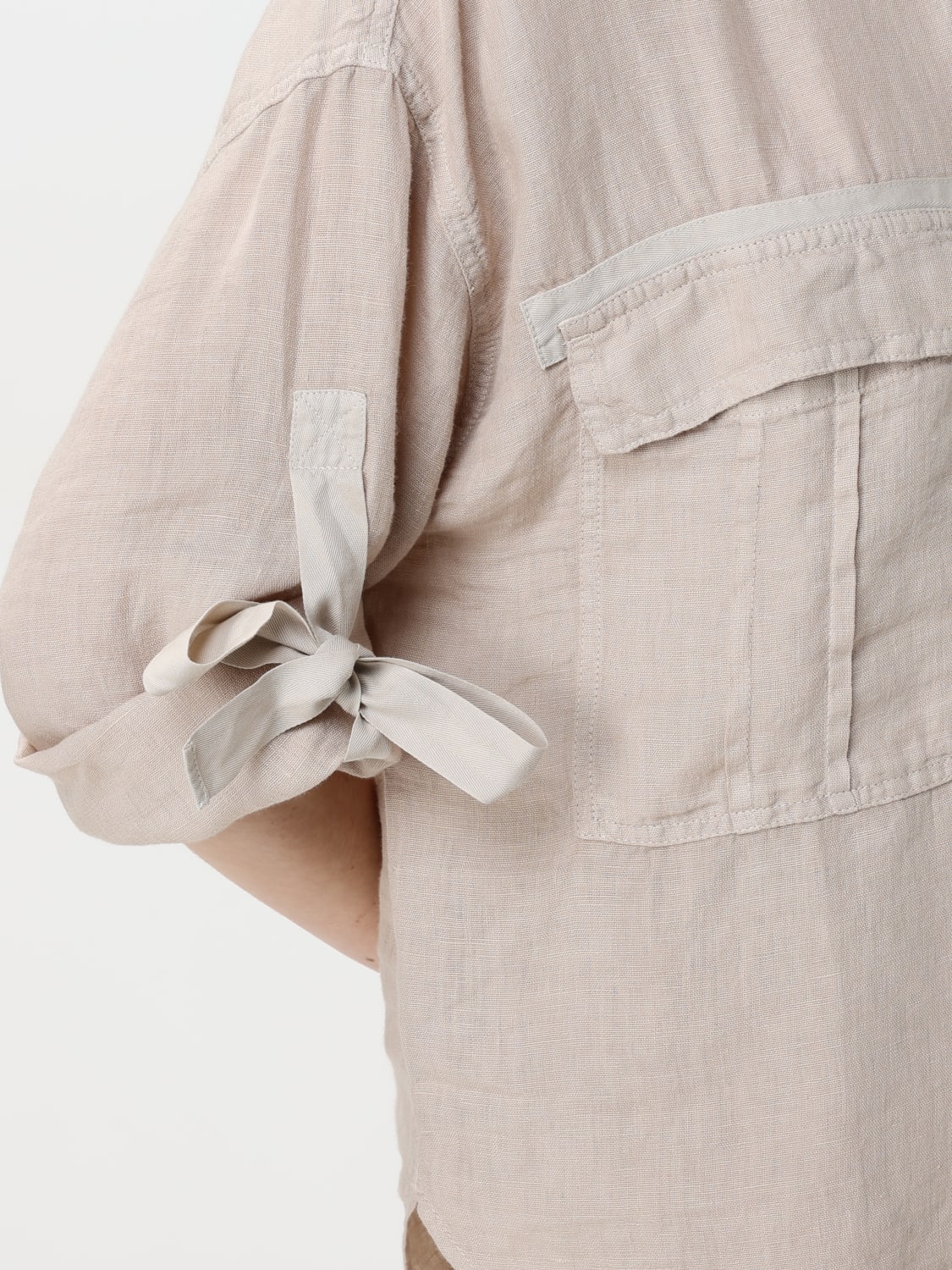 120% LINO CHEMISE: Chemise femme 120% Lino, Sable - Img 4