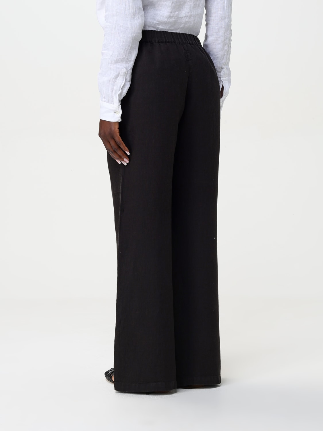 パンツ 120% LINO Woman Pants Black 32ALIW2297000F75332ALIW 000065 120% LINO: Pants woman - Black | 120% Lino pants