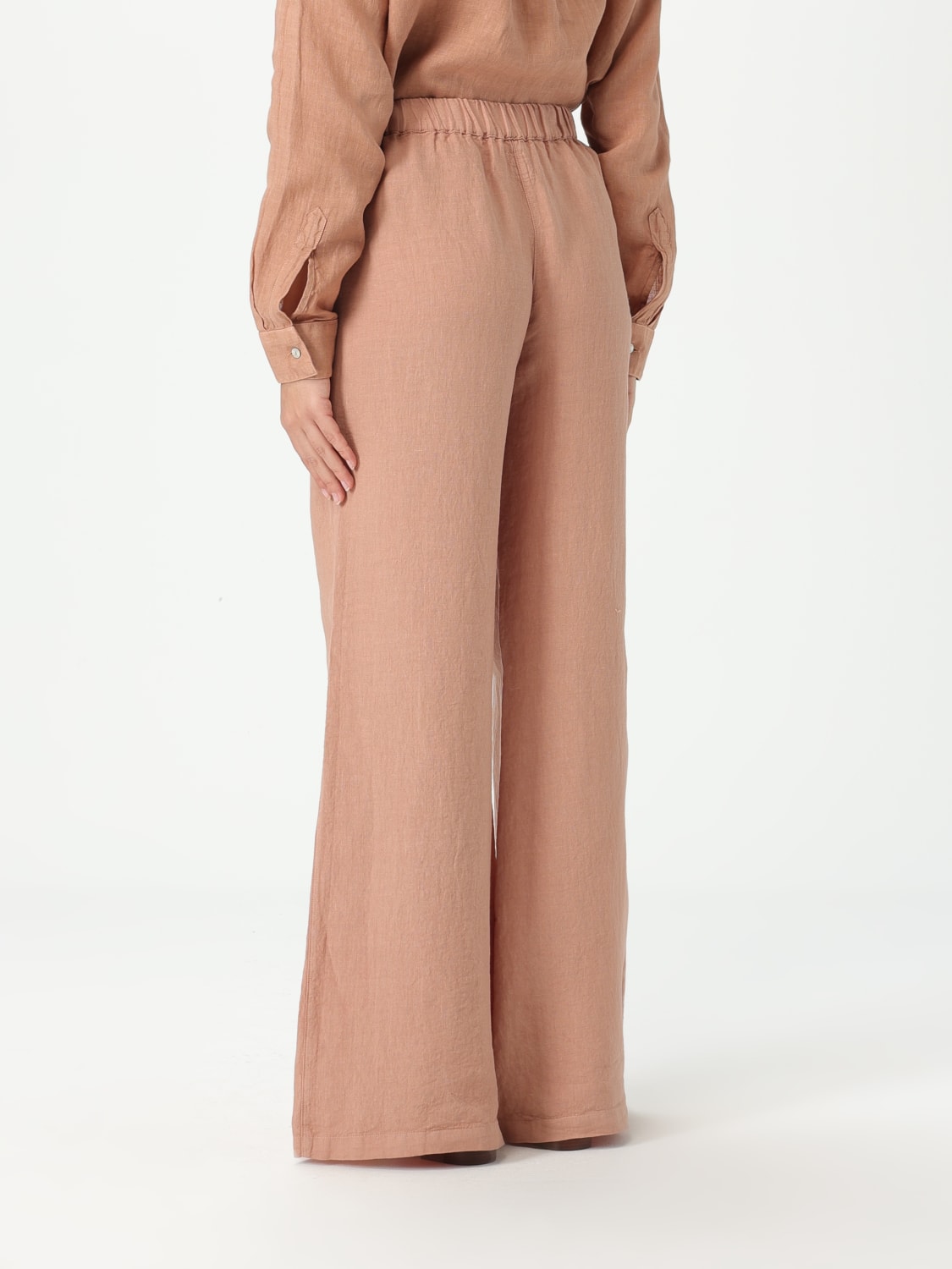 パンツ 120% LINO Woman Pants Pink 32ALIW2297000F75332ALIW 000098 120% LINO: Pants woman - Pink | 120% Lino pants