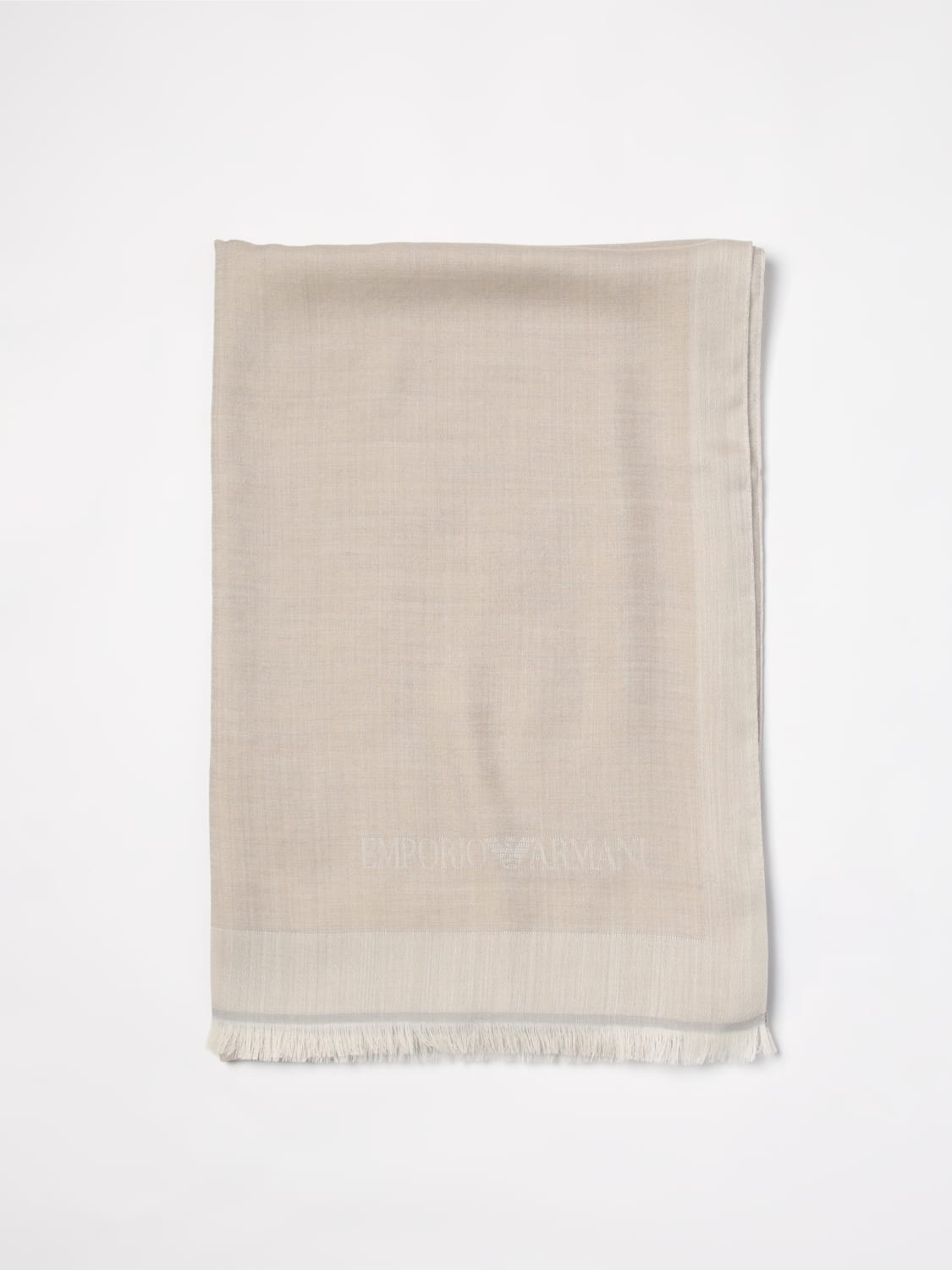 EMPORIO ARMANI BUFANDA: Bufanda hombre Emporio Armani, Beige - Img 1