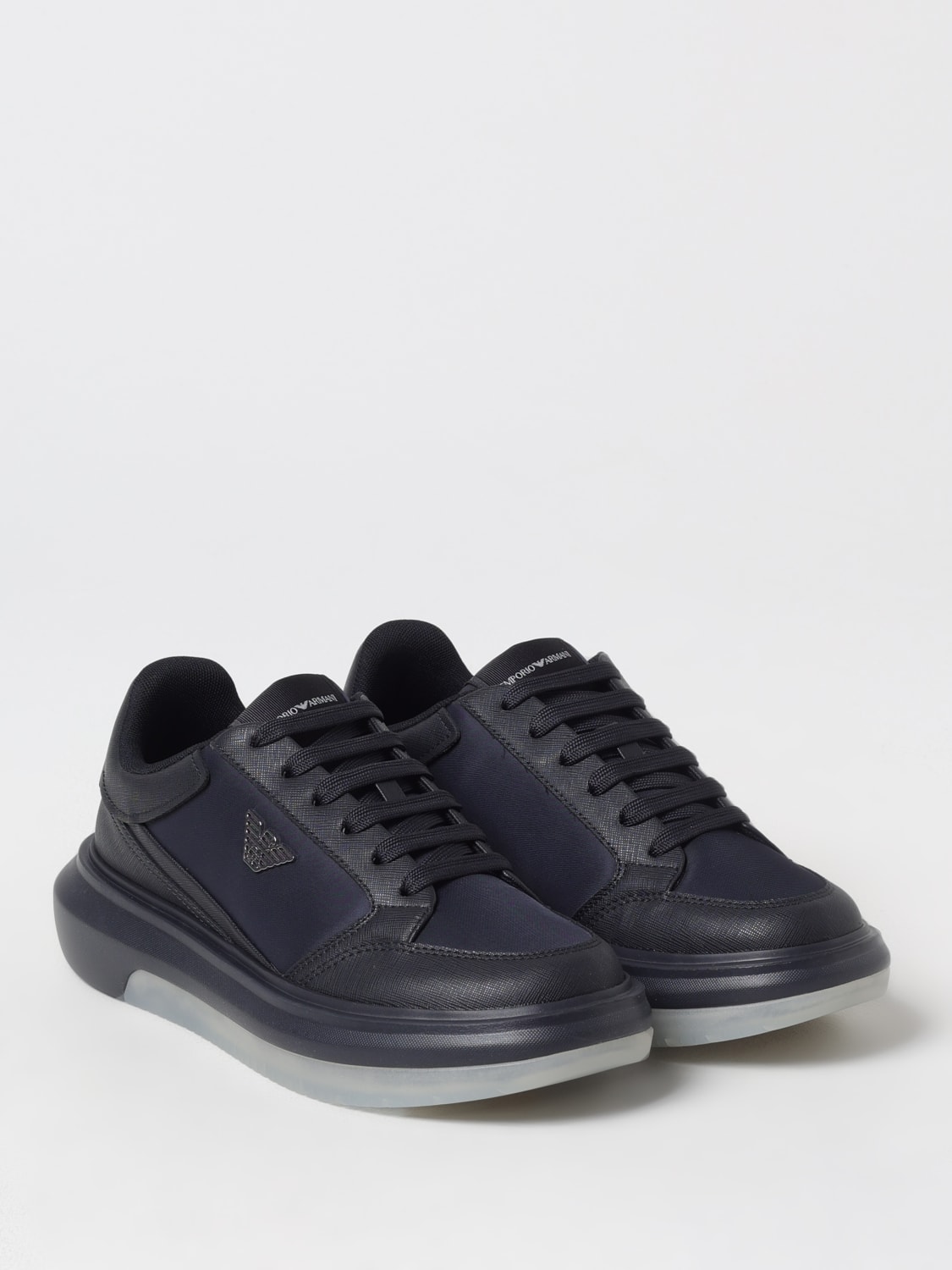 スニーカー EMPORIO ARMANI Men Sneakers Blue X4X633XR325 N151 EMPORIO ARMANI: Brogue shoes men - Blue | Emporio Armani