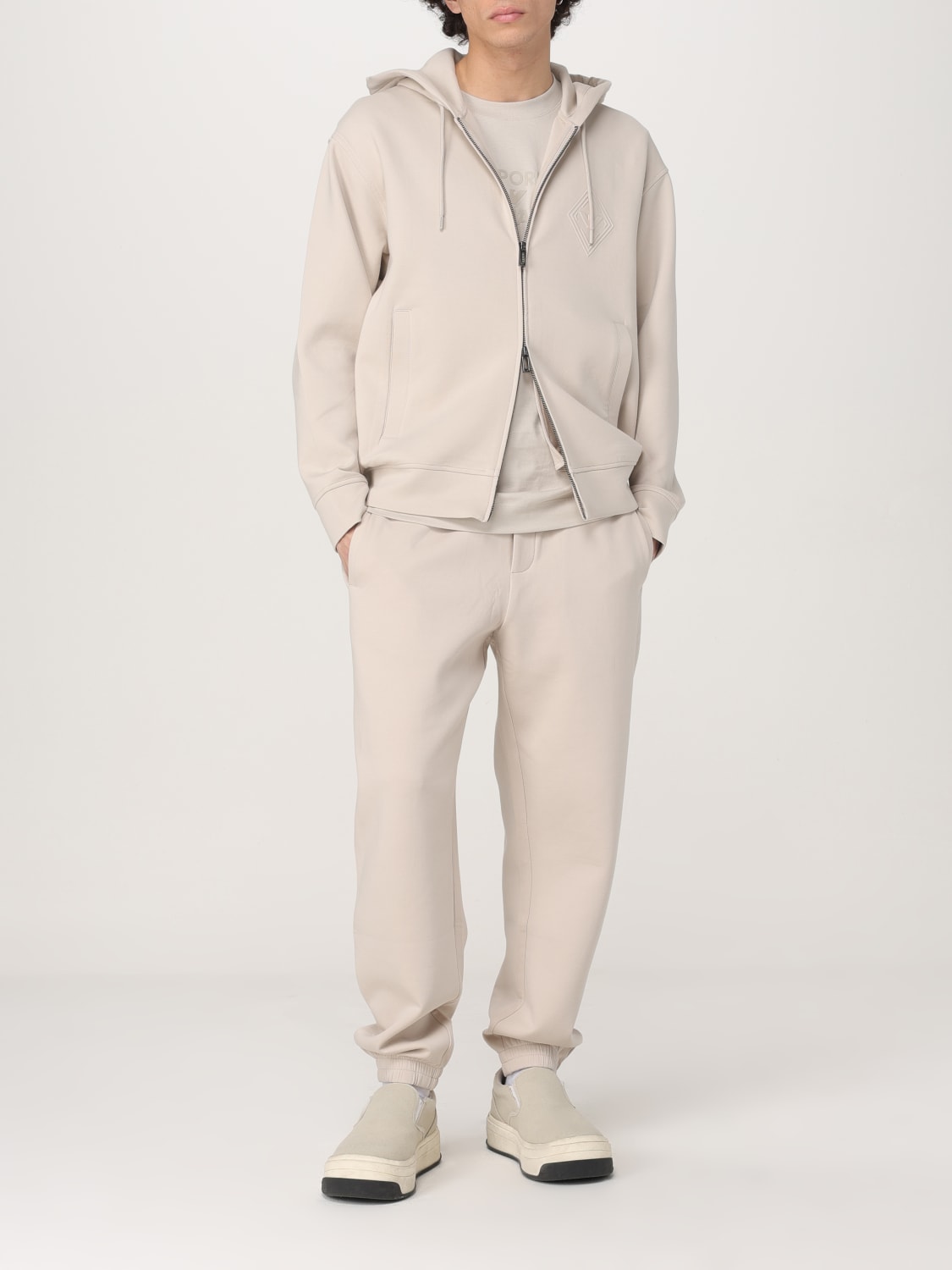 Tシャツ・カットソー EMPORIO ARMANI Men T-shirt Silver EM000780AF12926 U1098 EMPORIO ARMANI: T-shirt men - Silver | Emporio Armani t
