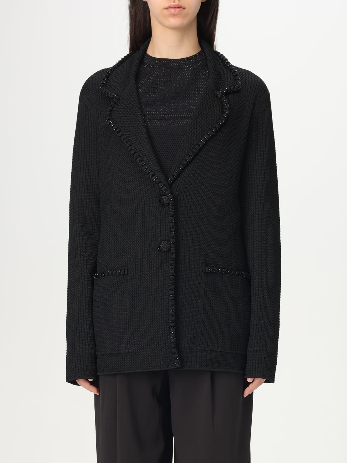 アウターその他 EMPORIO ARMANI Woman Blazer Black EW000934AF15112 UC001 EMPORIO ARMANI: Blazer woman - Black | Emporio Armani blazer