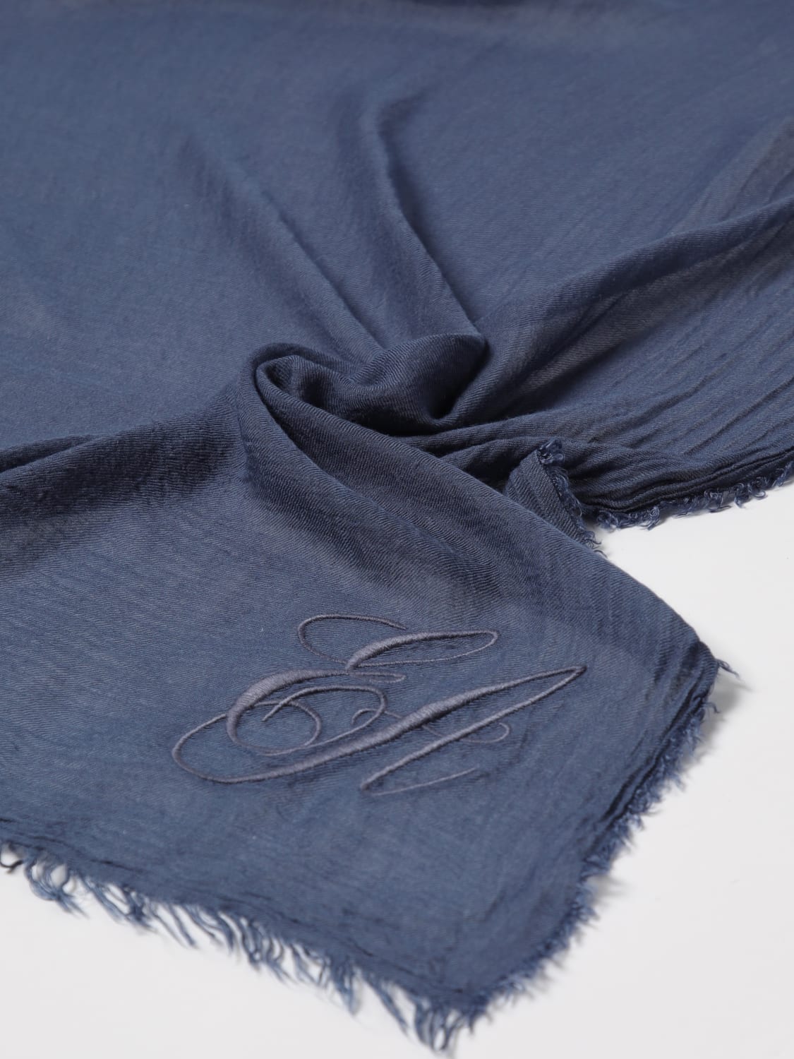 EMPORIO ARMANI: Scarf woman - Blue 2 | Emporio Armani scarf EMPORIO ARMANI: Scarf woman - Blue 2 | Emporio Armani scarf