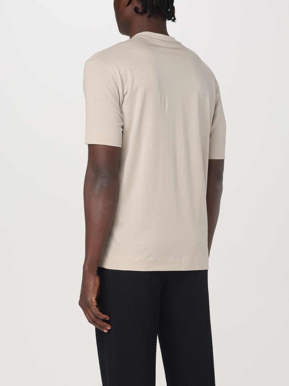 Tシャツ・カットソー EMPORIO ARMANI Men T-shirt Silver EM001023AF13747 M1102 EMPORIO ARMANI: T-shirt men - Silver | Emporio Armani t