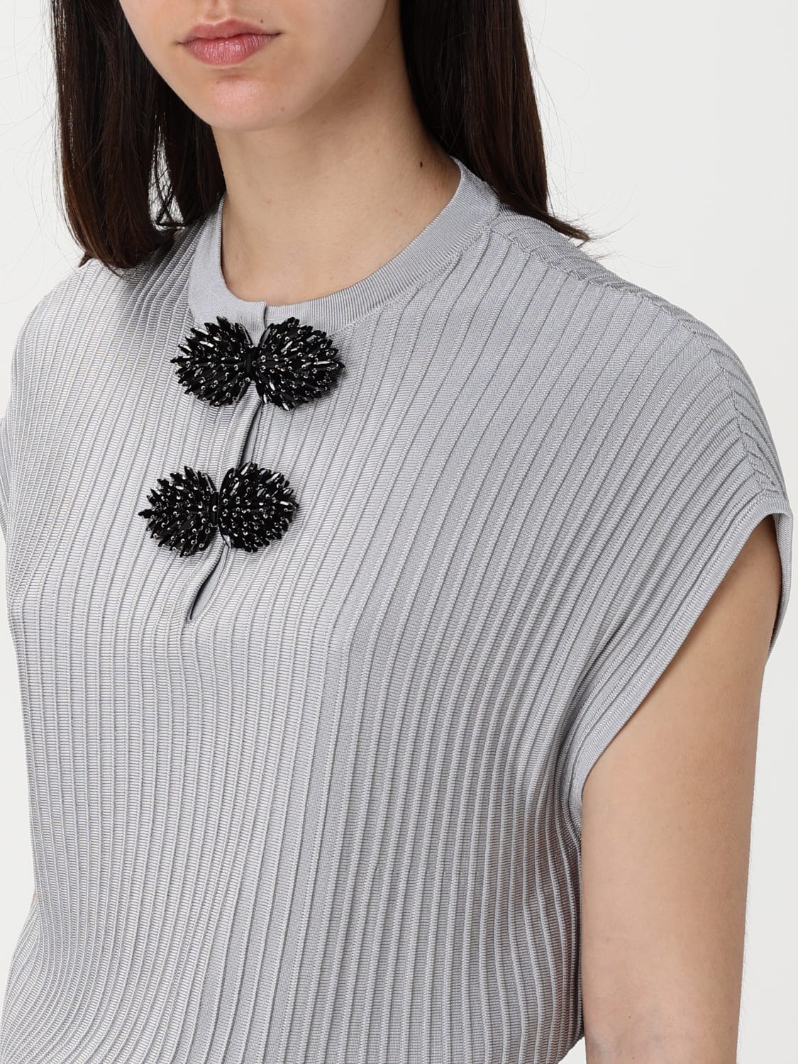 ワンピース EMPORIO ARMANI Woman Dress Grey EW001441AF15084 U8011 EMPORIO ARMANI: Dress woman - Grey | Emporio Armani dress