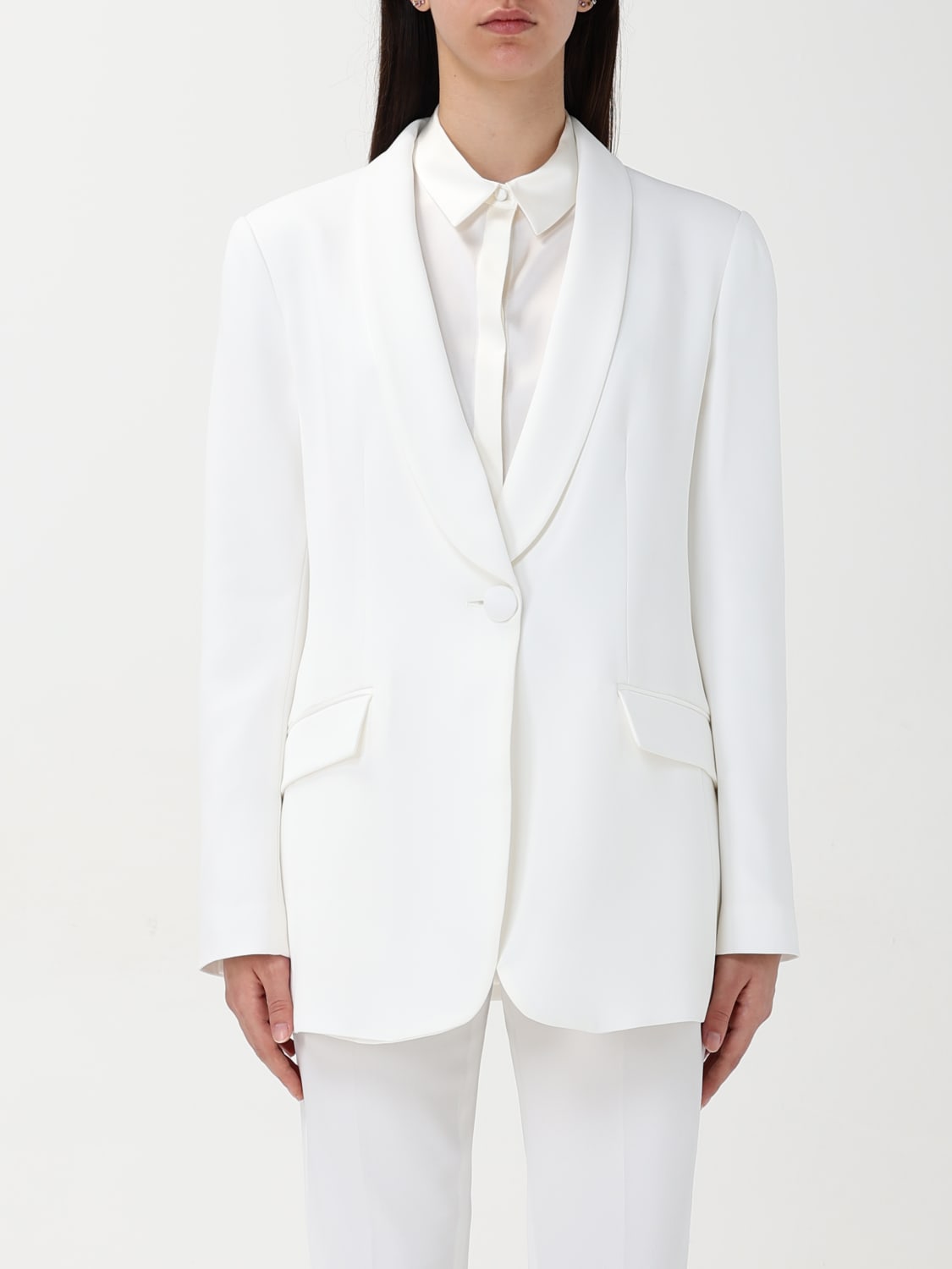 アウターその他 EMPORIO ARMANI Woman Blazer White 0NG3DT02003 101 EMPORIO ARMANI: Blazer woman - White | Emporio Armani blazer