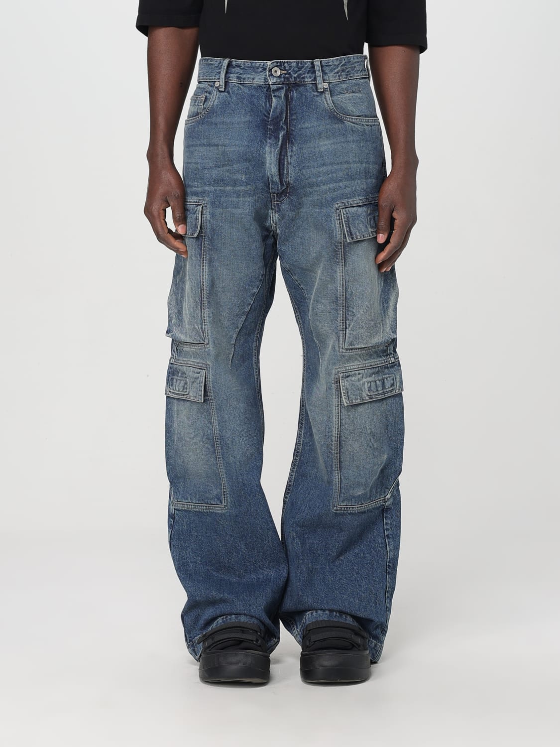 RICK OWENS DRKSHDW JEANS: Rick Owens Drkshdw men's jeans, Blue - Img 1