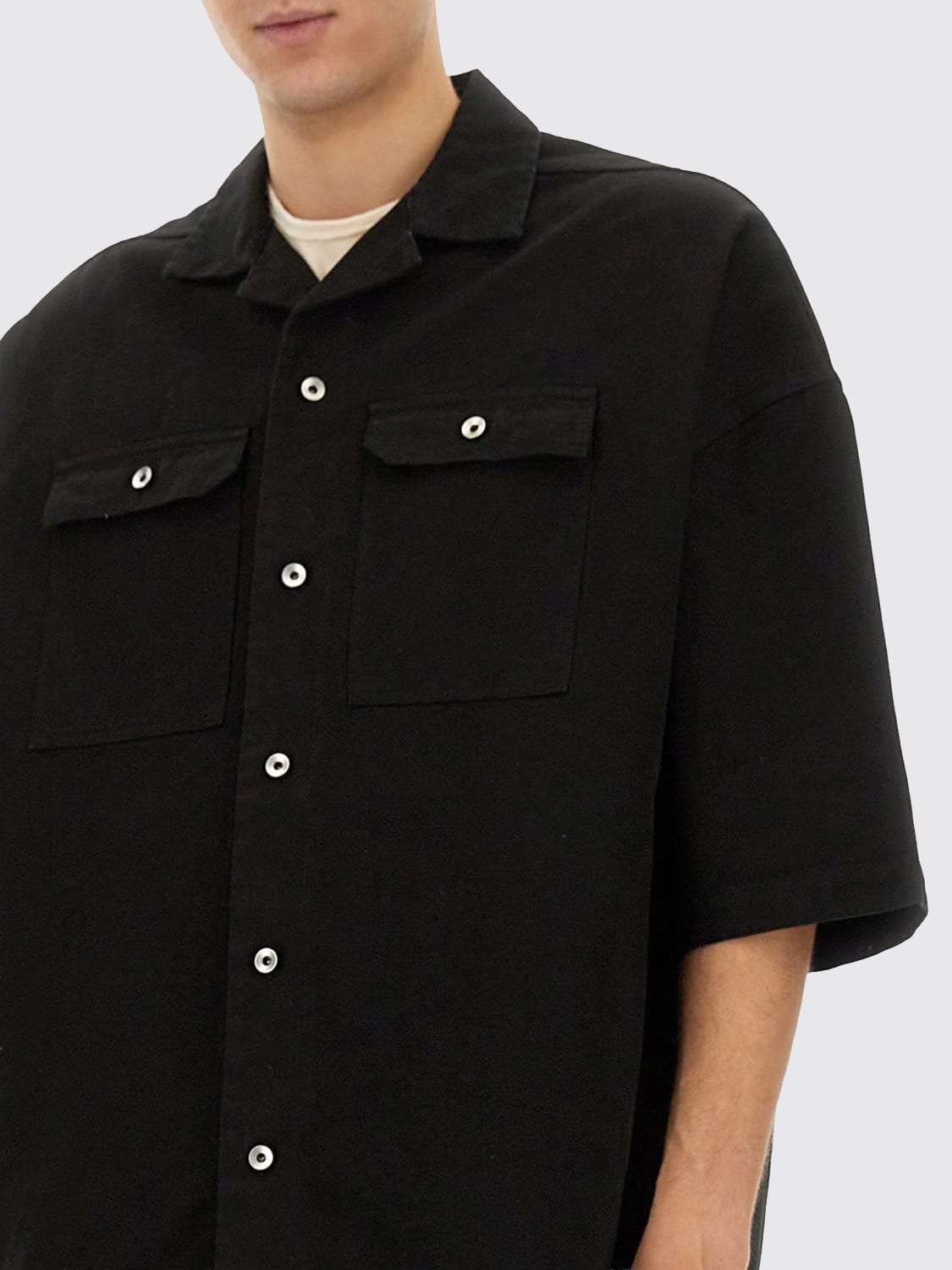 RICK OWENS DRKSHDW HEMD: Hemd herren Rick Owens Drkshdw, Schwarz - Img 4