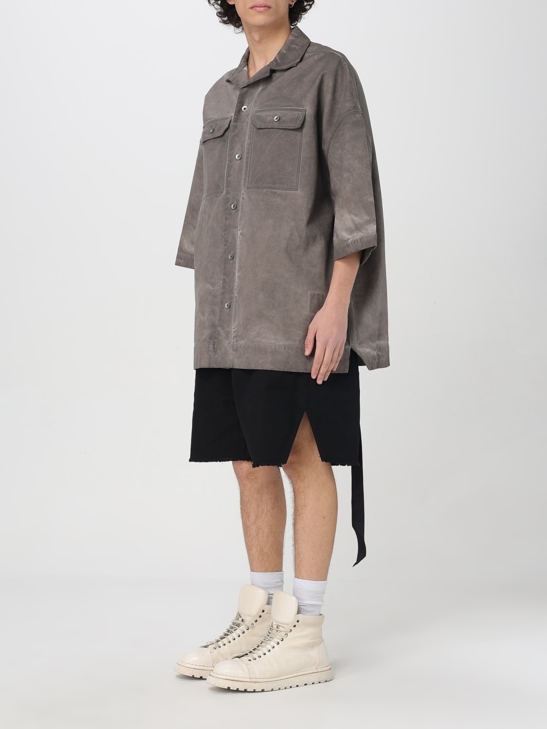 RICK OWENS DRKSHDW HEMD: Hemd herren Rick Owens Drkshdw, Grau - Img 4