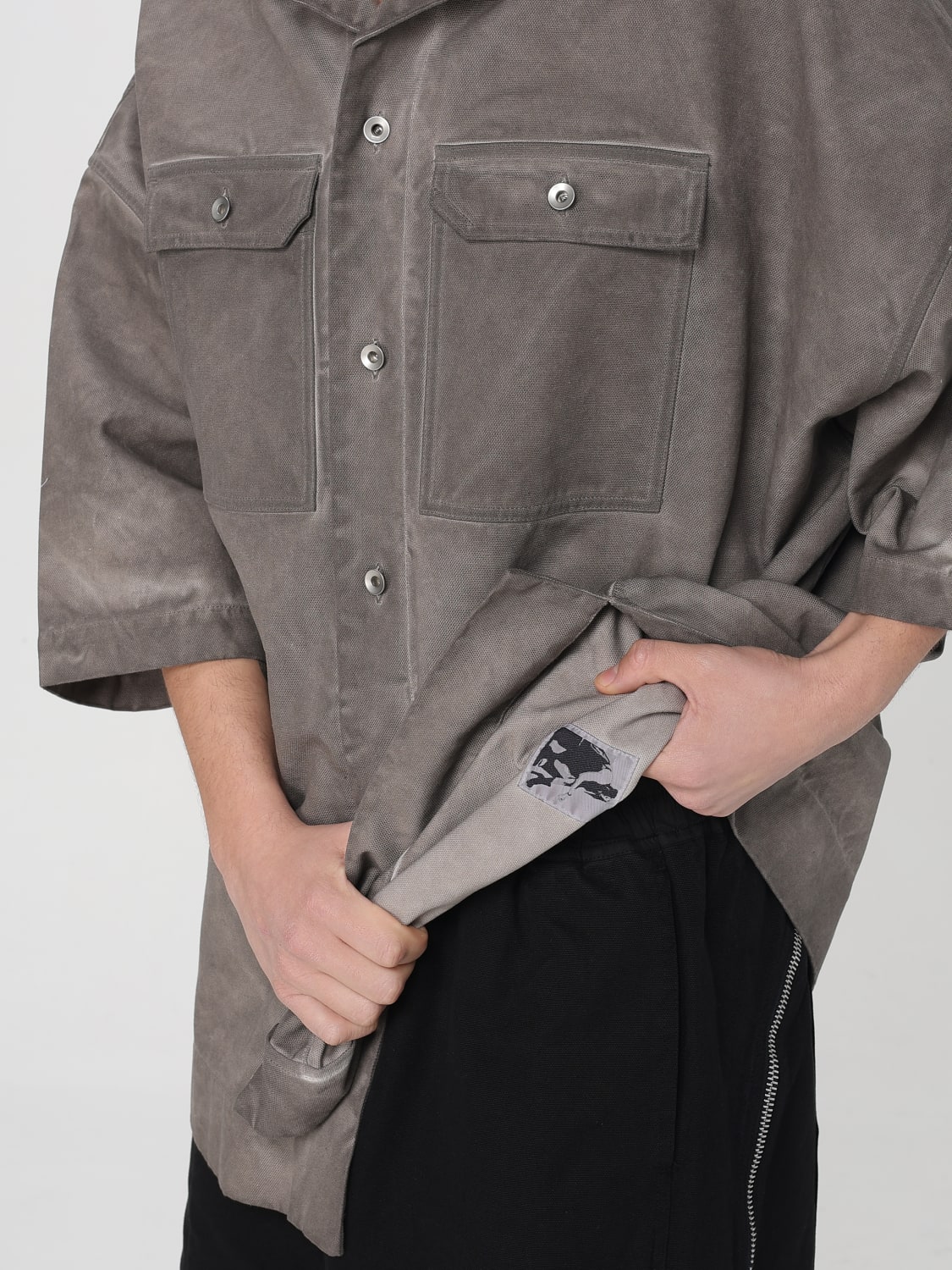 RICK OWENS DRKSHDW HEMD: Hemd herren Rick Owens Drkshdw, Grau - Img 5