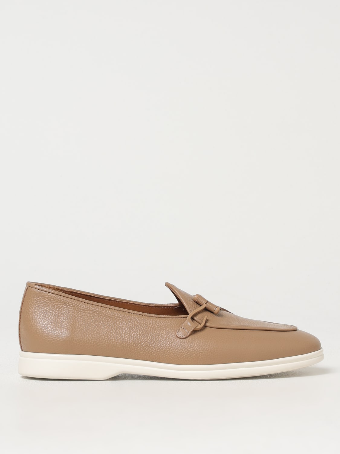 EDHEN MILANO MOCASSINI: Monk Strap Edhén Milano in pelle a grana , Beige - Img 1